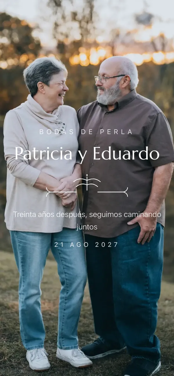 Portada de aniversario Esmeralda: Patricia y Eduardo en el campo, foto a sangre y «Bodas de perla»