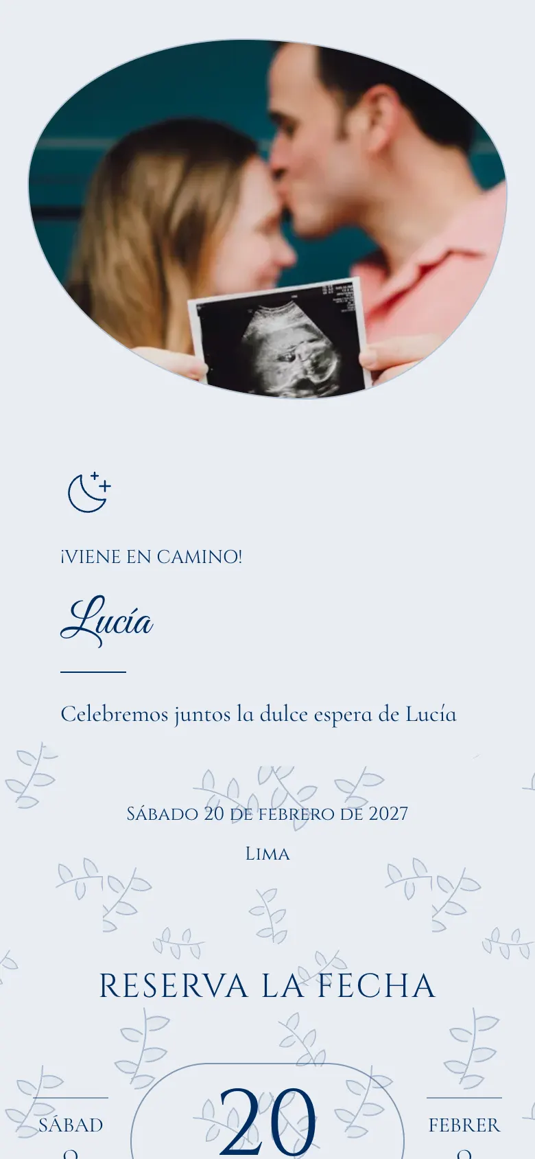 Invitation design: Azure